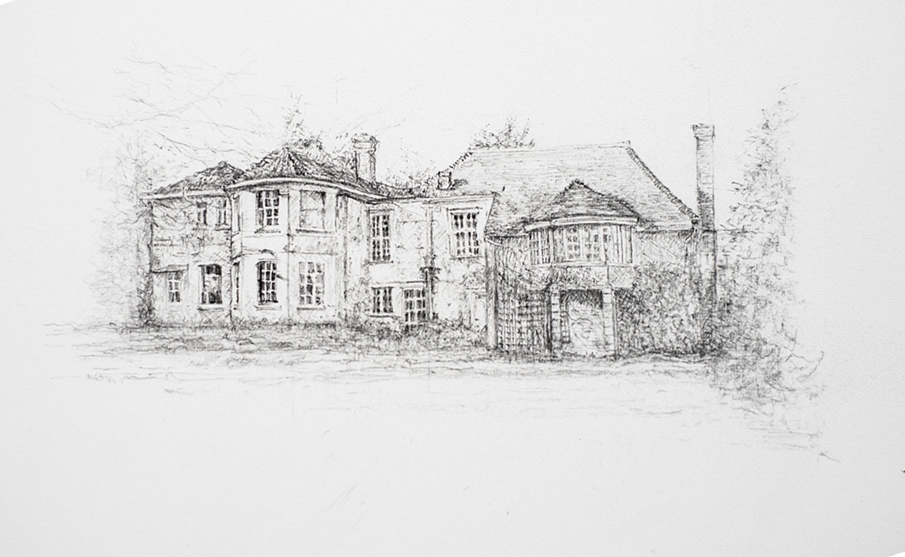 Liz-mellan-pencil-ink-commissions-little-boldre-house-1b