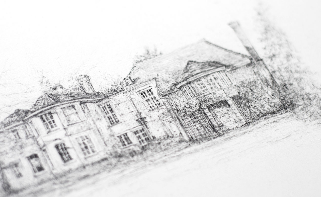 Liz-mellan-pencil-ink-commissions-little-boldre-house-3b